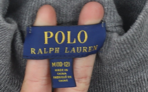 Ralph Lauren Boys Grey Full Zip Jumper - Size 10-11 Years