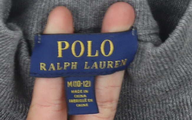 Ralph Lauren Boys Grey Full Zip Jumper - Size 10-11 Years