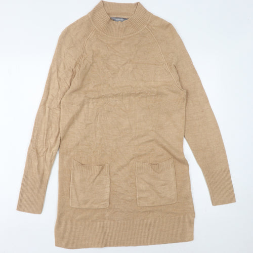 Principles Women's Beige Long Sleeve Shift Dress, Size 10