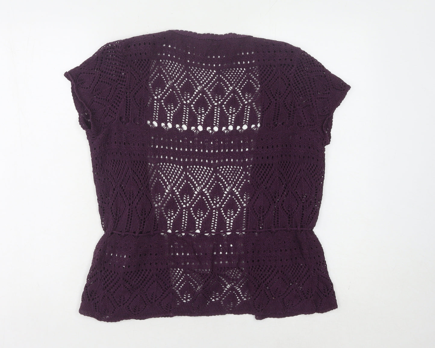 Dorothy Perkins Women's Purple Open Front Cardigan, Size 14