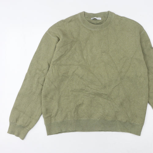 Zara Women's Green Pullover Jumper, Size 12