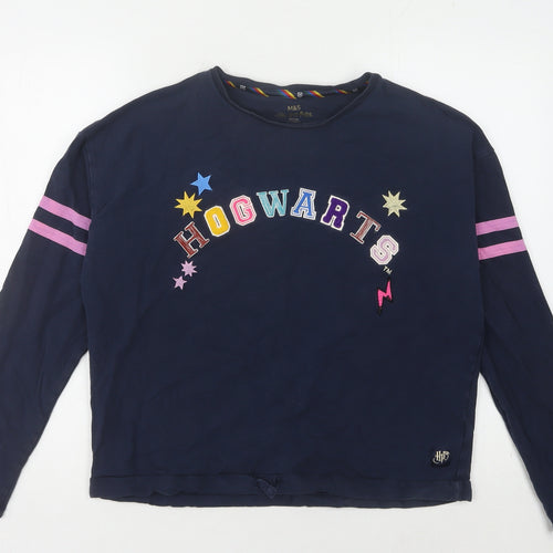 Marks and Spencer Girls Blue Harry Potter Sweatshirt 14-15 Years