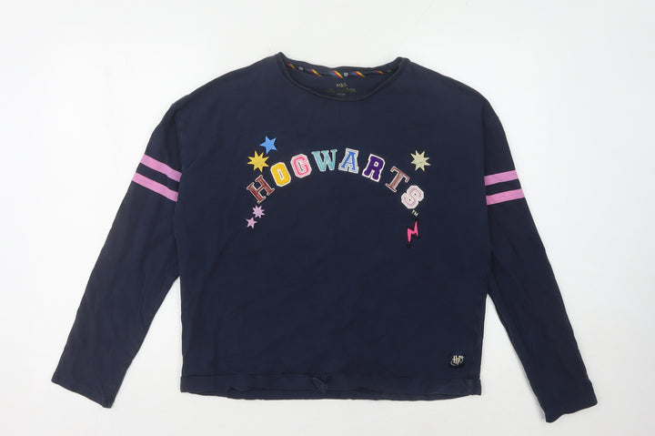 Marks and Spencer Girls Blue Harry Potter Sweatshirt 14-15 Years