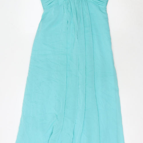 Tiffanys Women's Blue Long A-Line Dress Size 10