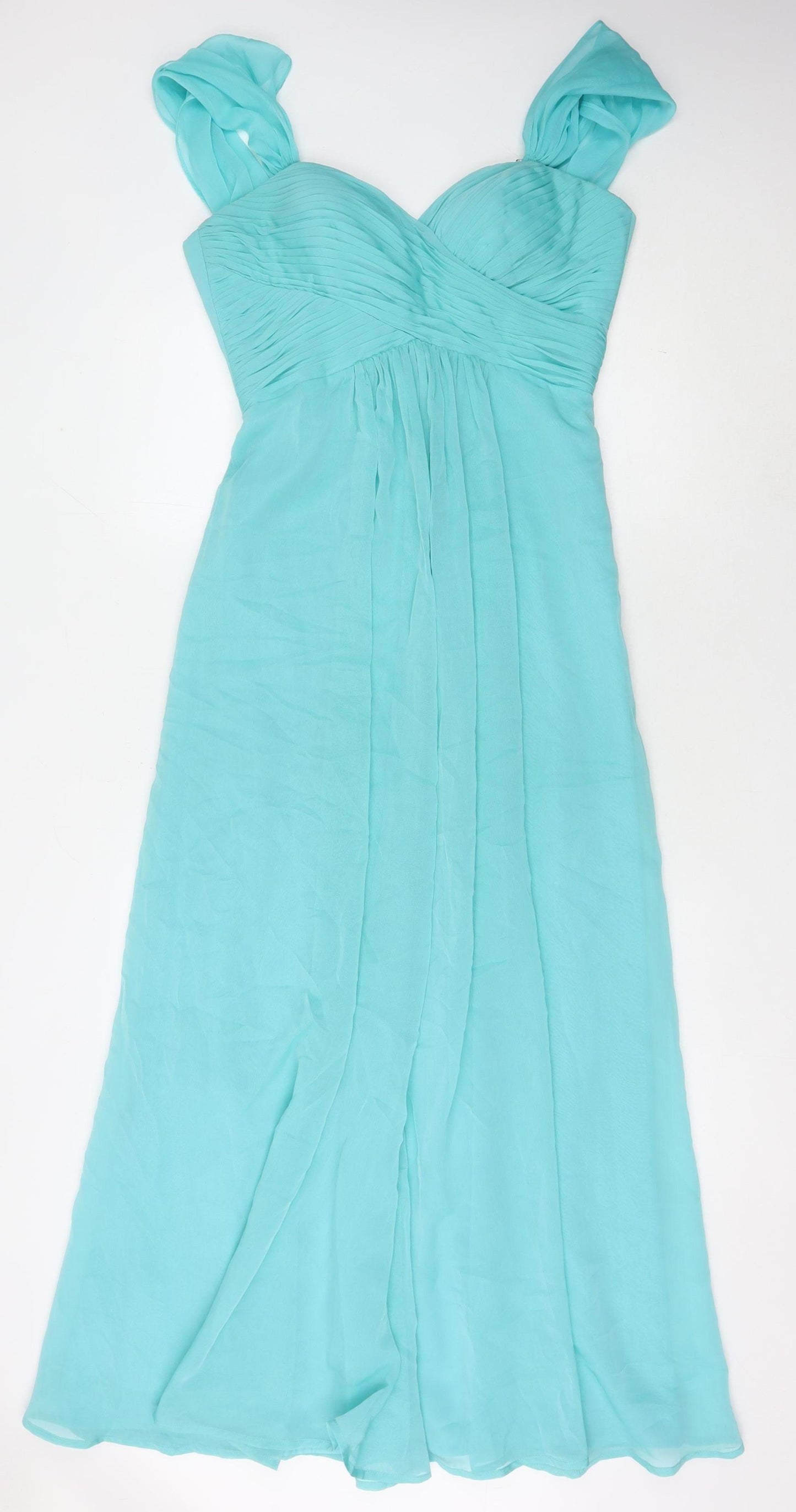 Tiffanys Women's Blue Long A-Line Dress Size 10