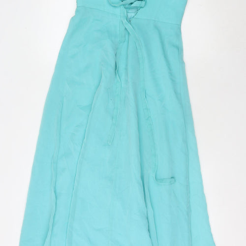 Tiffanys Women's Blue Long A-Line Dress Size 10