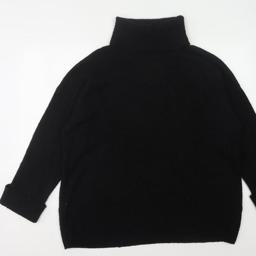 Firetrap Women's Black Roll Neck Jumper Size 10
