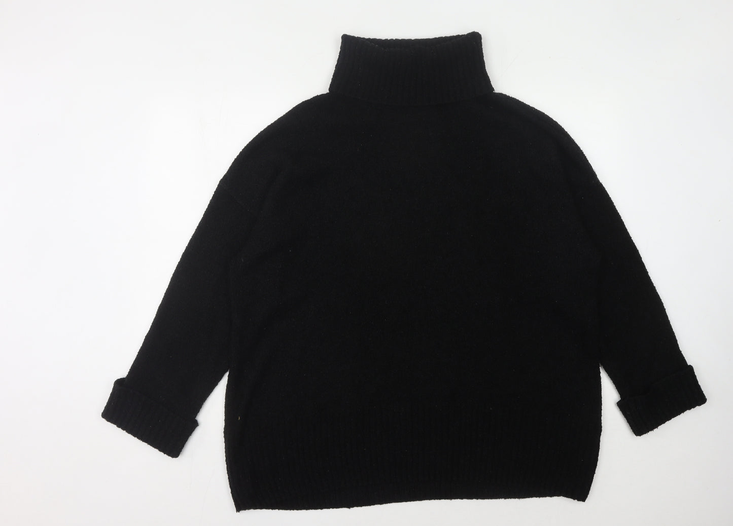 Firetrap Women's Black Roll Neck Jumper Size 10