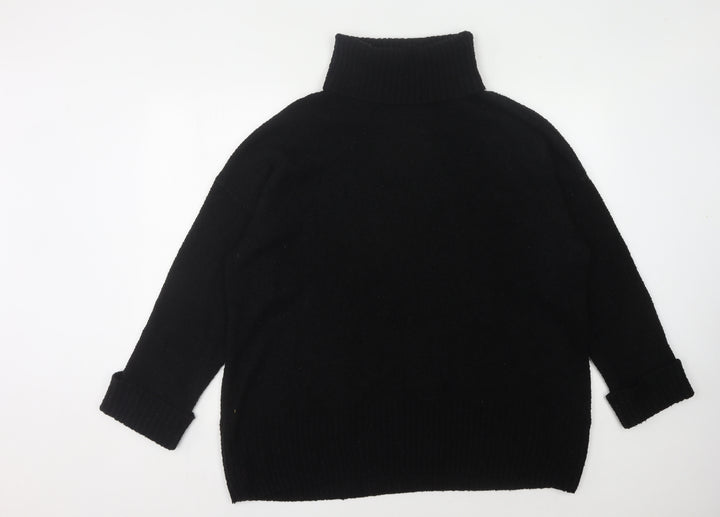 Firetrap Women's Black Roll Neck Jumper Size 10