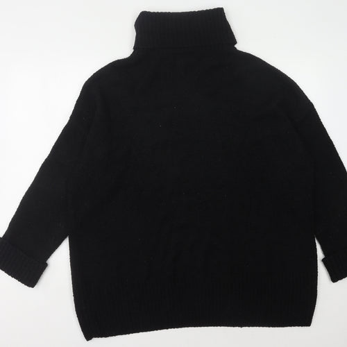 Firetrap Women's Black Roll Neck Jumper Size 10