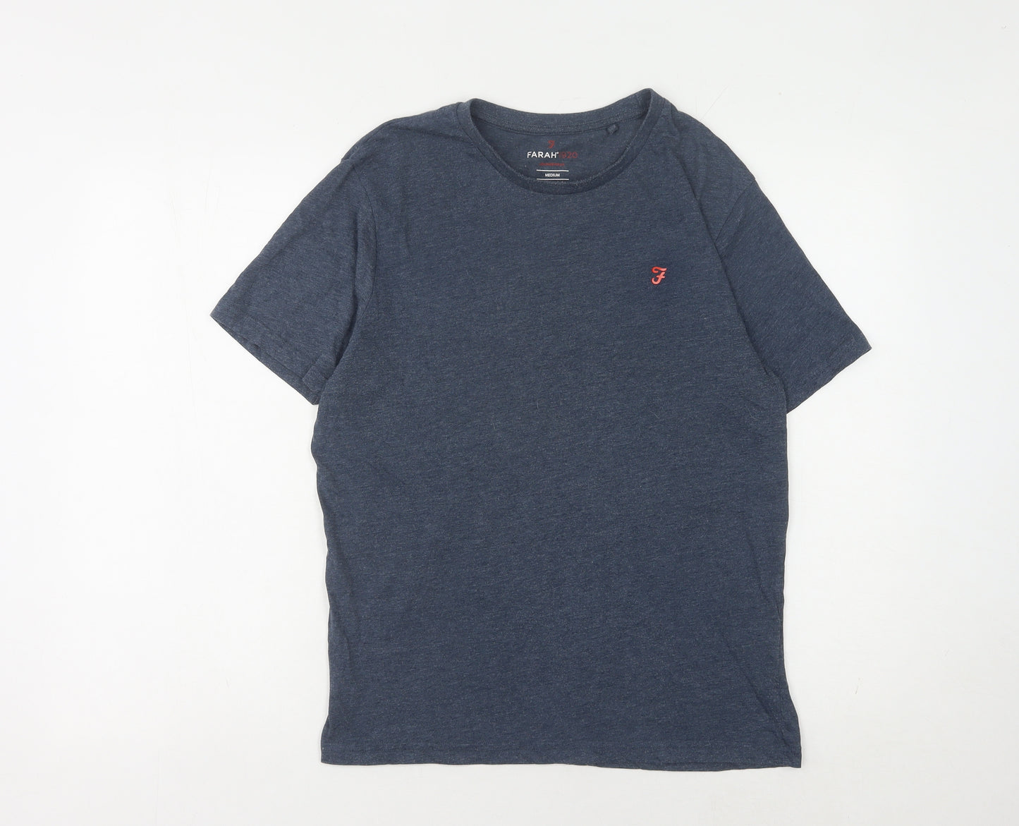 Farah Men's Blue Medium Crew Neck T-Shirt