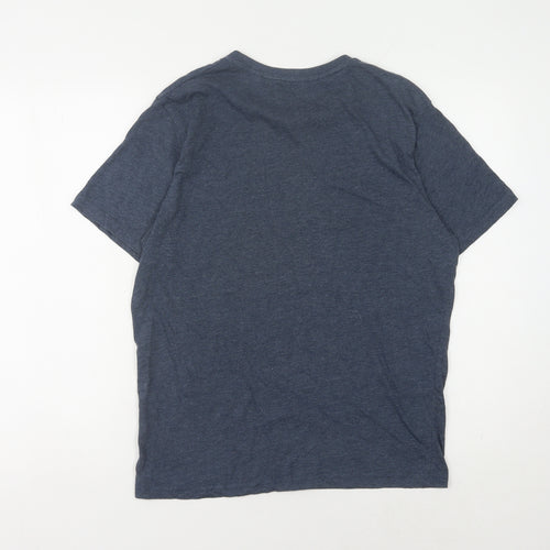 Farah Men's Blue Medium Crew Neck T-Shirt