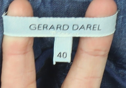 Gerard Darel Women's Blue Flare Skirt Size 12