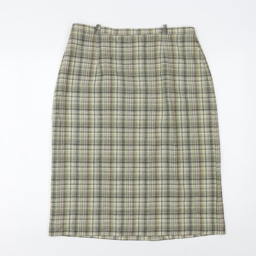 Holmewood Women's Multicoloured Check Skirt Size 16