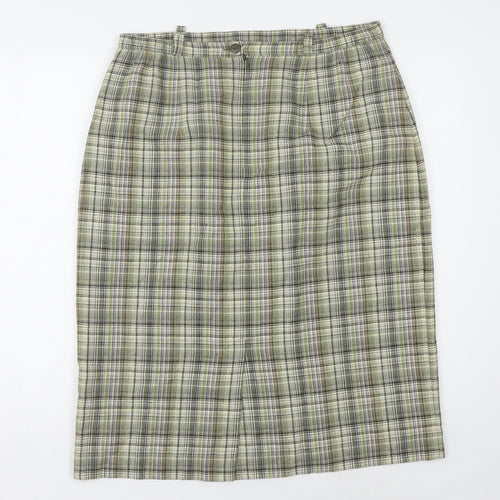 Holmewood Women's Multicoloured Check Skirt Size 16
