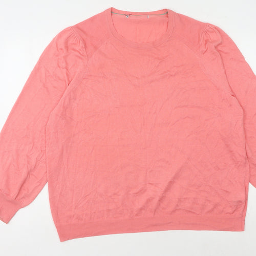 Next Women Pink XL Crew Neck Jumper