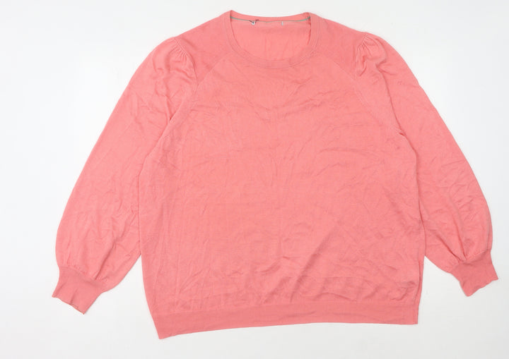 Next Women Pink XL Crew Neck Jumper