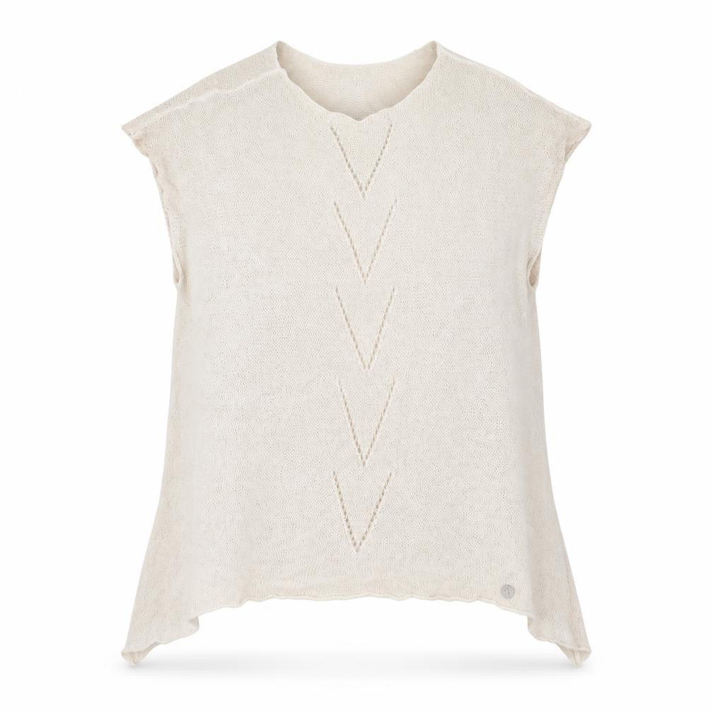 ENNYWEAR Women's Beige Knit Pullover Jumper