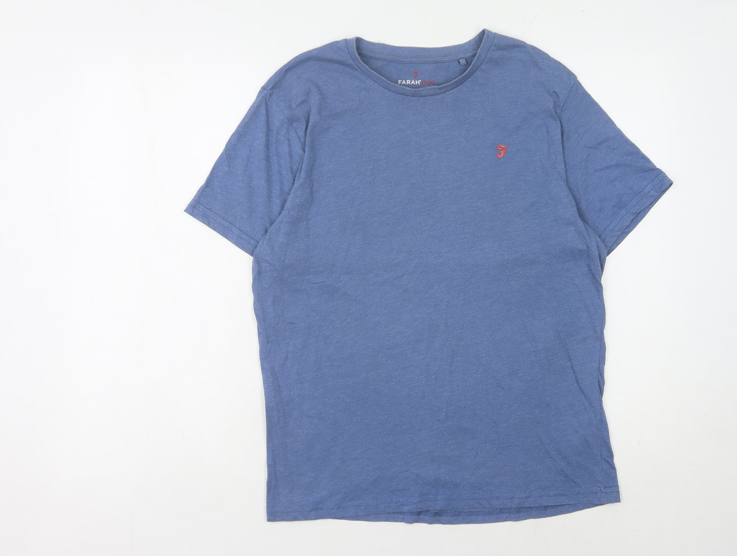 Farah Men's Blue Medium Crew Neck T-Shirt