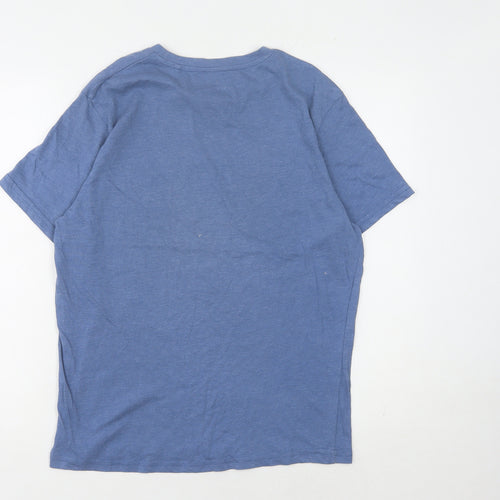 Farah Men's Blue Medium Crew Neck T-Shirt