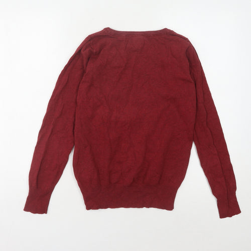 Cubus Women’s Red V-Neck Pullover Jumper L