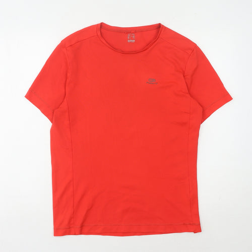 Men's Decathlon Red Running T-Shirt, Size L