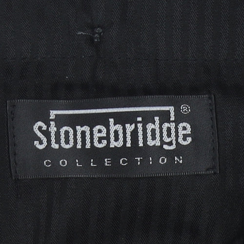 Stonebridge Men's Black Dress Pants - 3XL