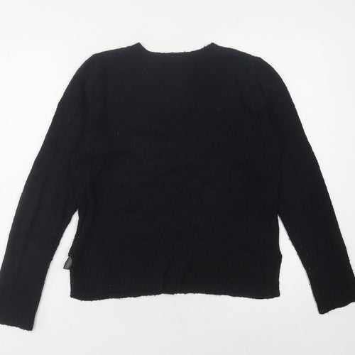 Oasis Women's Black Pullover Jumper, Size S