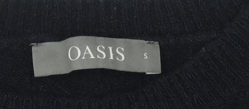 Oasis Women's Black Pullover Jumper, Size S