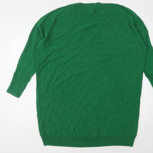 East Women's Green V-Neck Jumper Dress XL
