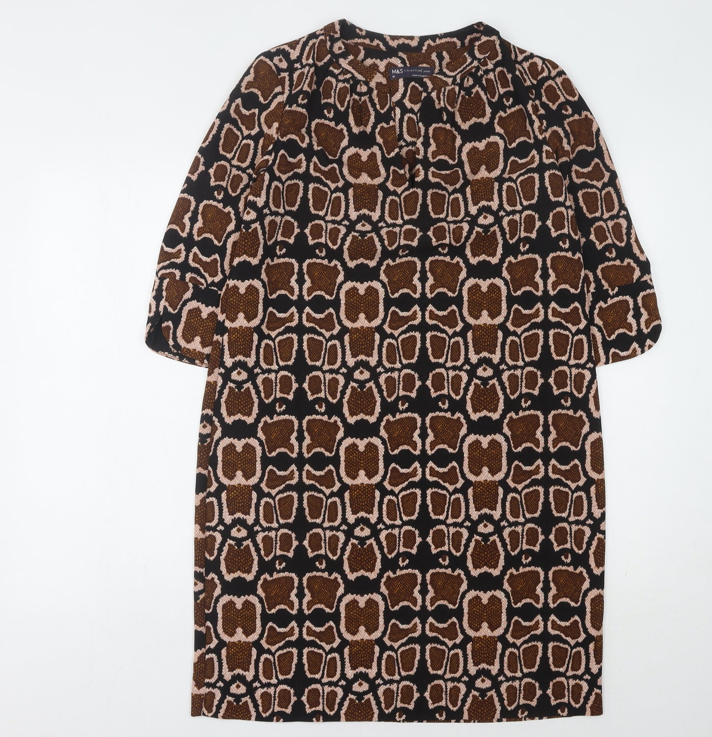 Marks and Spencer Women's Brown Animal Print Dress
