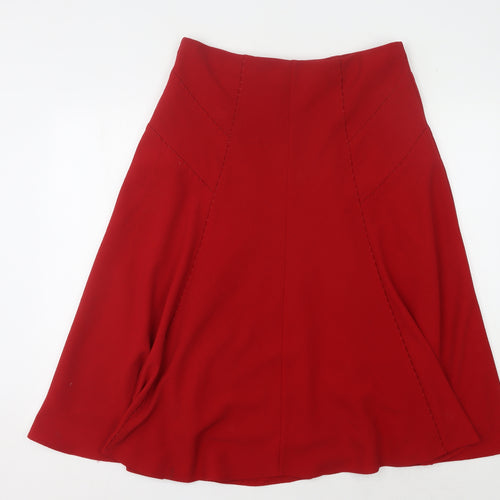 Marks and Spencer Women's Red A-Line Skirt Size 14