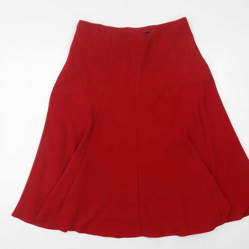 Marks and Spencer Women's Red A-Line Skirt Size 14