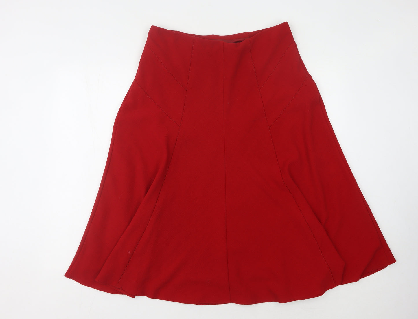 Marks and Spencer Women's Red A-Line Skirt Size 14