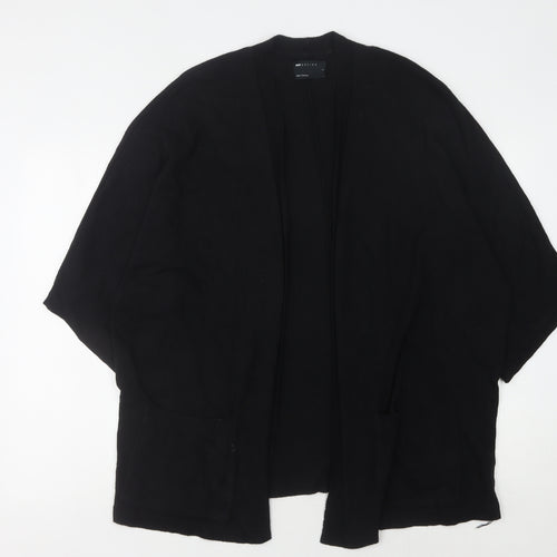 ASOS Women's Black Open Front Cardigan, Size 12, Open-Front