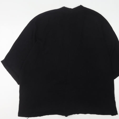 ASOS Women's Black Open Front Cardigan, Size 12, Open-Front