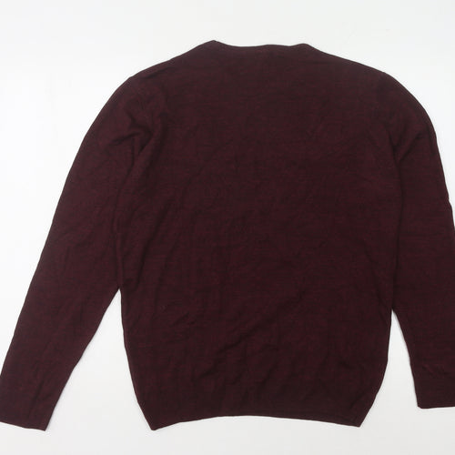 LC Waikiki Men's Red XL Wool Pullover Jumper