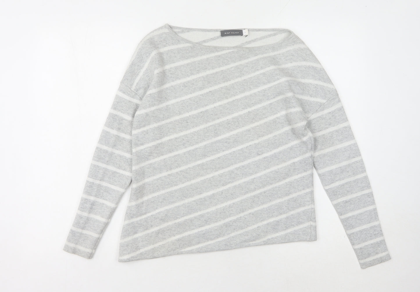 Mint Velvet Women's Grey Pullover Jumper Size 8
