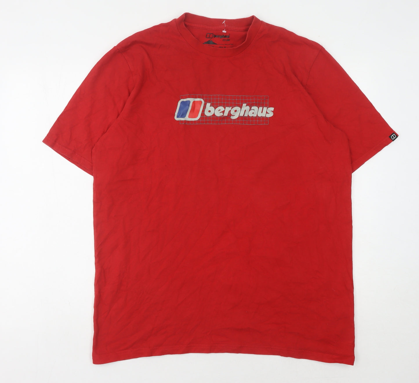 Berghaus Men's Red Organic Cotton Logo T-Shirt XL