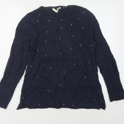White Stuff Women's Blue Pullover Jumper Size 10