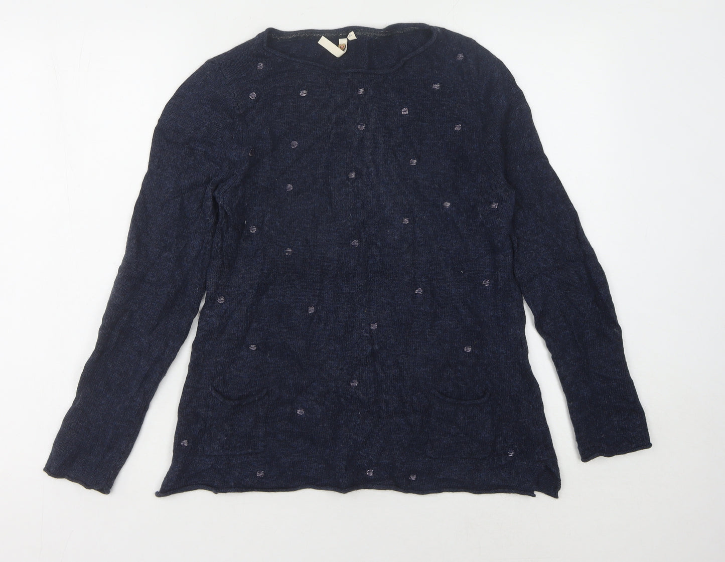 White Stuff Women's Blue Pullover Jumper Size 10