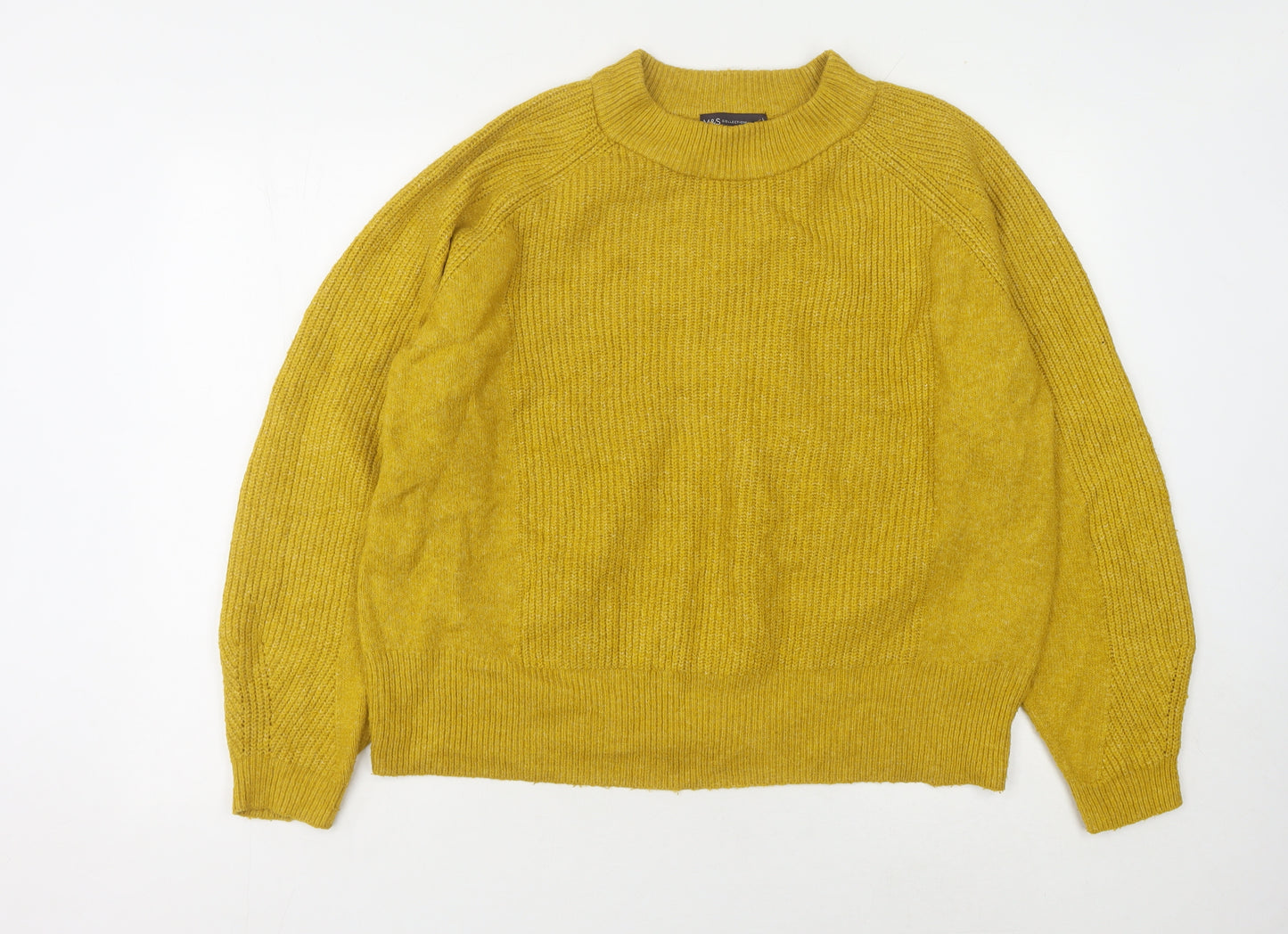 Marks and Spencer Yellow Women's L Pullover Jumper
