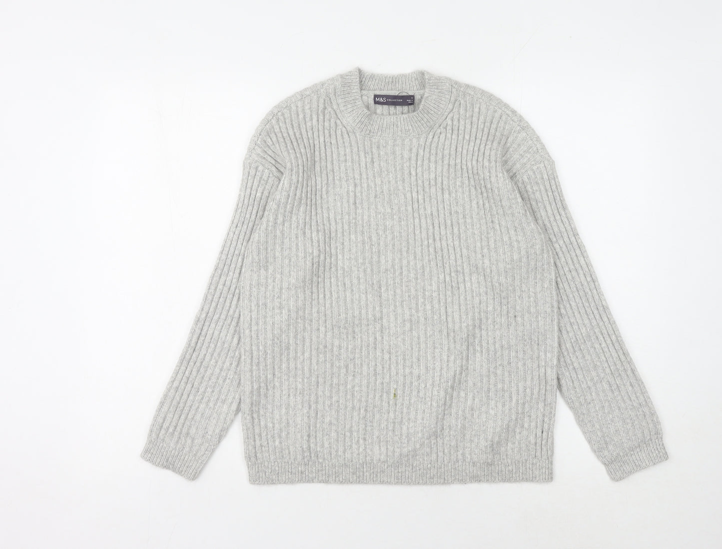 Marks and Spencer Women's Grey Pullover Jumper - Size S