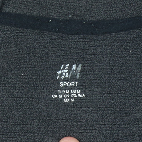 H&M Men's Black Hooded Basic Jacket M