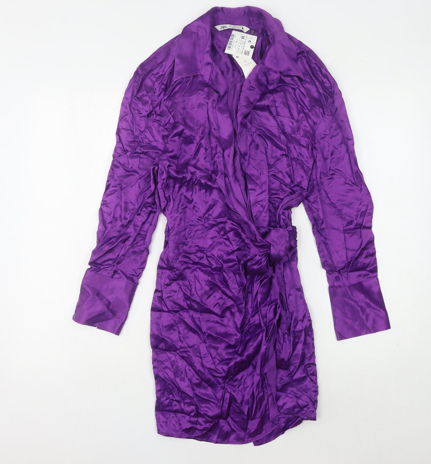 Zara Purple Collared Dress - Women's Size 12