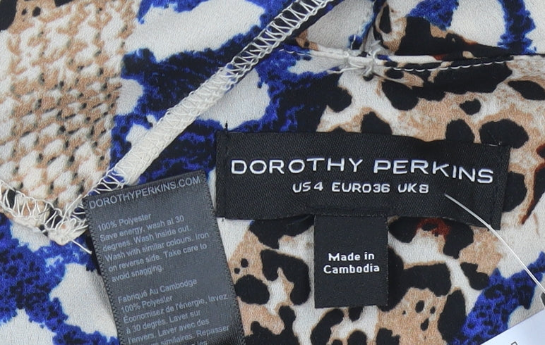 Dorothy Perkins Women's Multicoloured Camisole Blouse Size 8