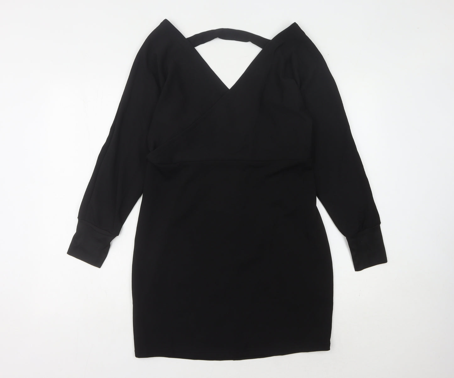 Yoins Women's Black Sheath Dress L - Elegant Classic Style
