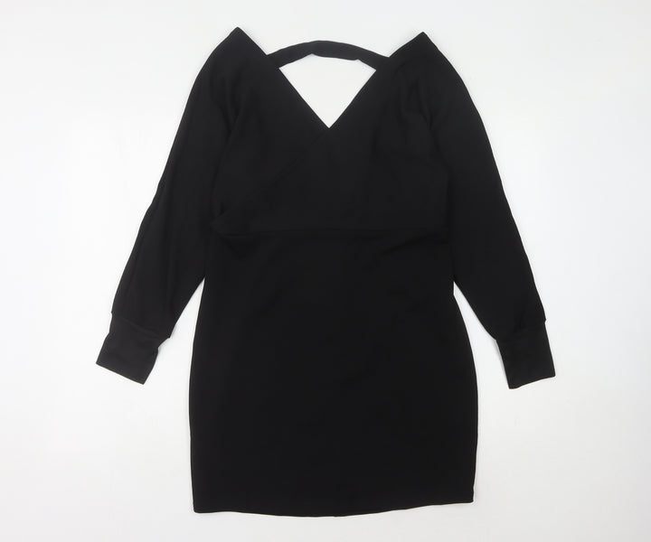Yoins Women's Black Sheath Dress L - Elegant Classic Style