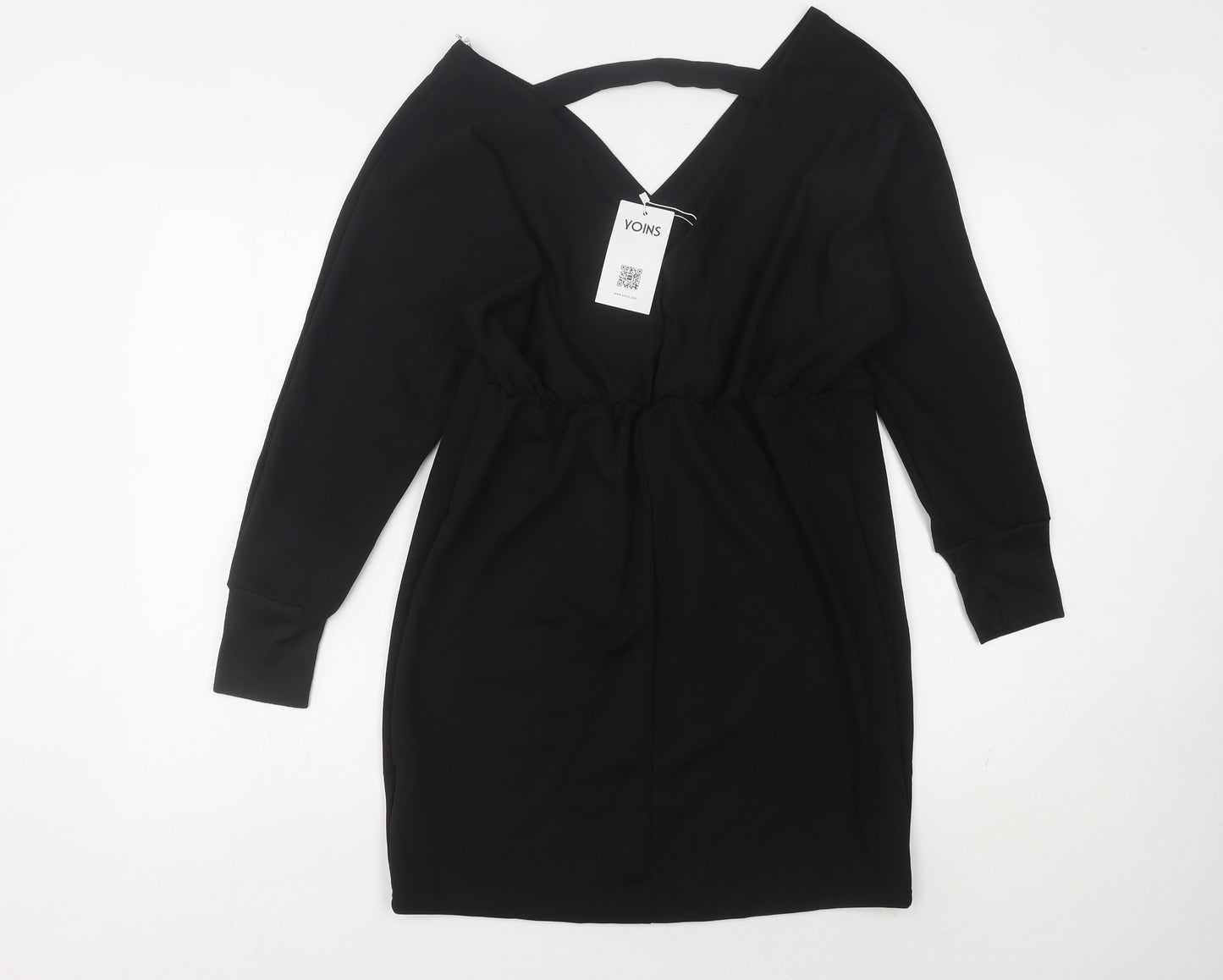 Yoins Women's Black Sheath Dress L - Elegant Classic Style