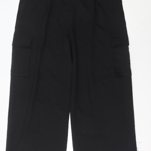 ASOS Design Women's Black Cargo Trousers Size 18